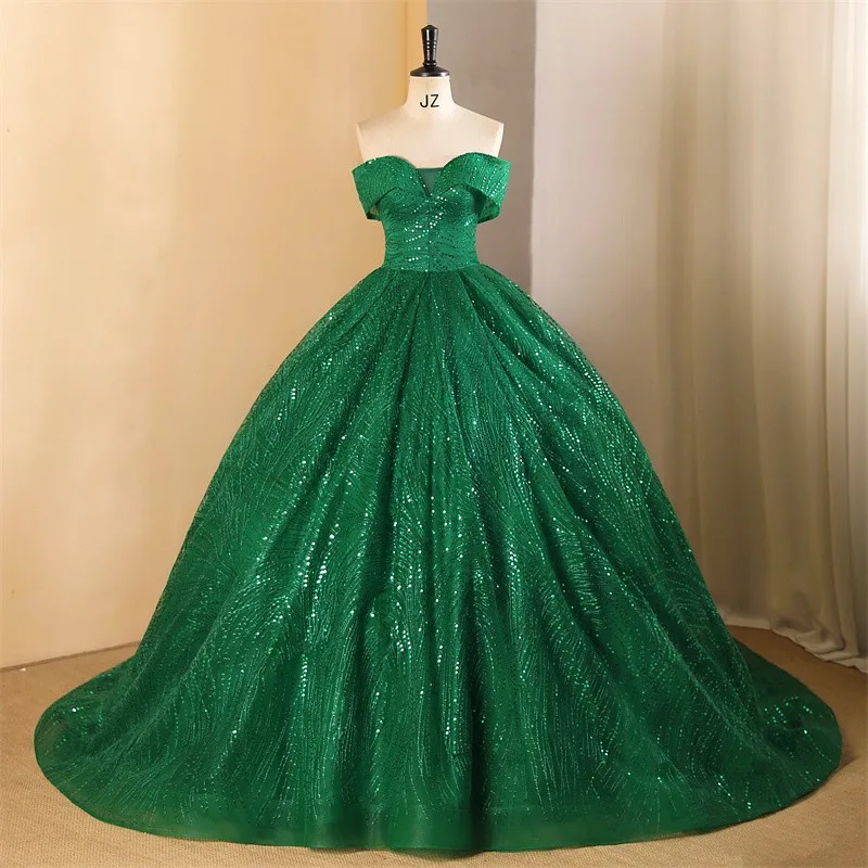 

Sonhar Vestidos 15 Quinceanera Dresses 2024 Off The Shoulder Party Dresses Luxury Sequin Prom Dress Formal Gowns Cusotmize