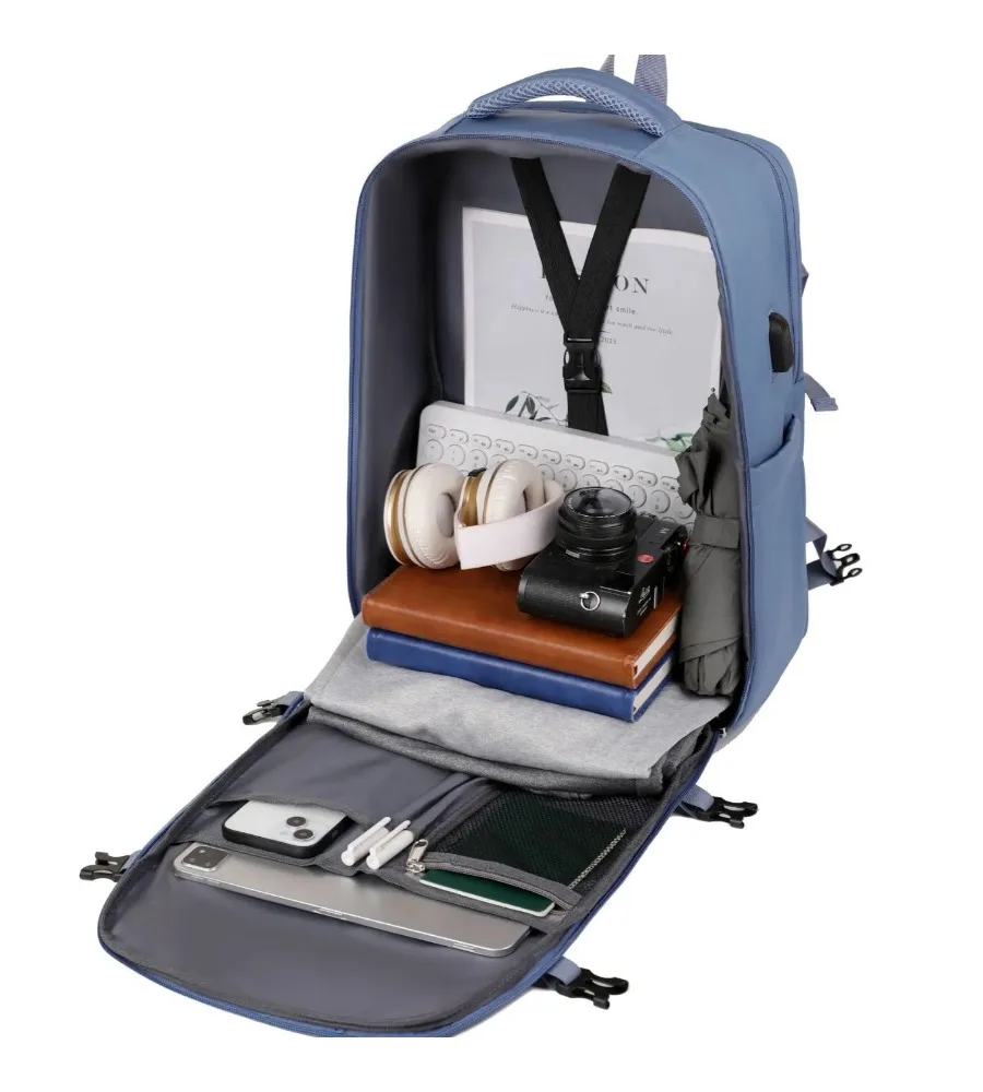 

Korean-inspired design gives this women’s backpack a distinct look for school travel and work