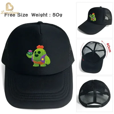 Baseball Caps Adjustable Casual Mesh Sun Hats for Men and Women Cartoon Spike Nita Fashion Sports Snapback Hats Sun Caps