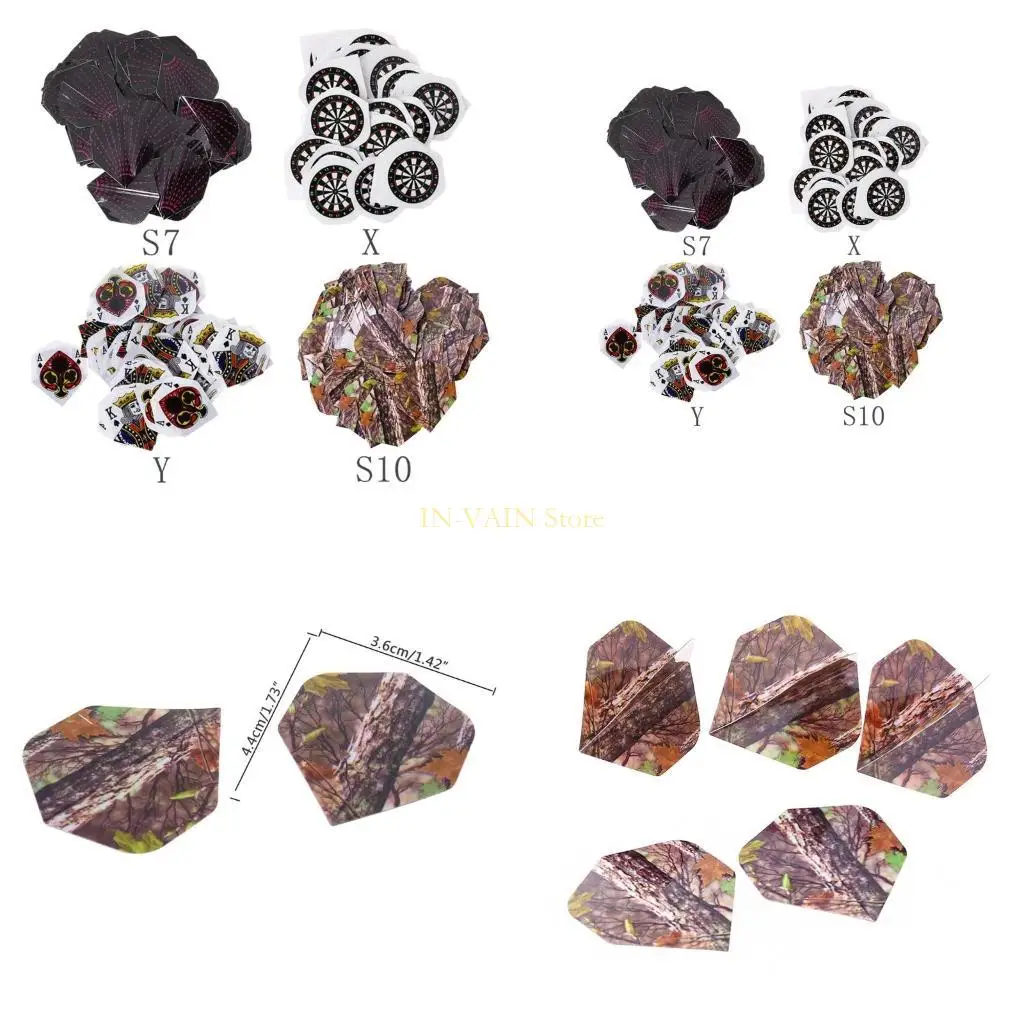 

M5TC 50pcs Flights for Pets, High Quality, Wing Tail Darts Acces, Replaceable