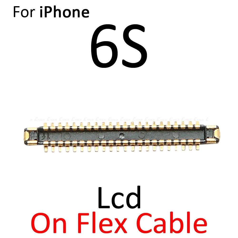 Connecteur FPC en ligne pour iPhone 6, 6S Plus, écran LCD, écran tactile 3D, carte mère logique, câble flexible, carte Mian, 2 pièces par lot