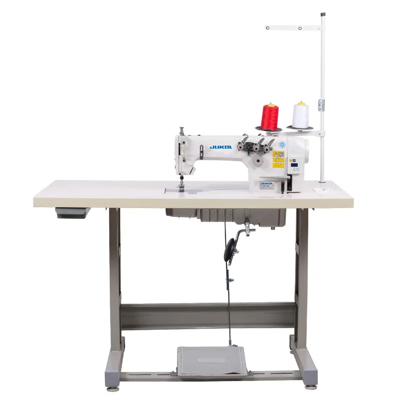 

3800 Direct Drive Double Needle Chain Carriage No Bottom Thread Lockstitch Machine Rear W