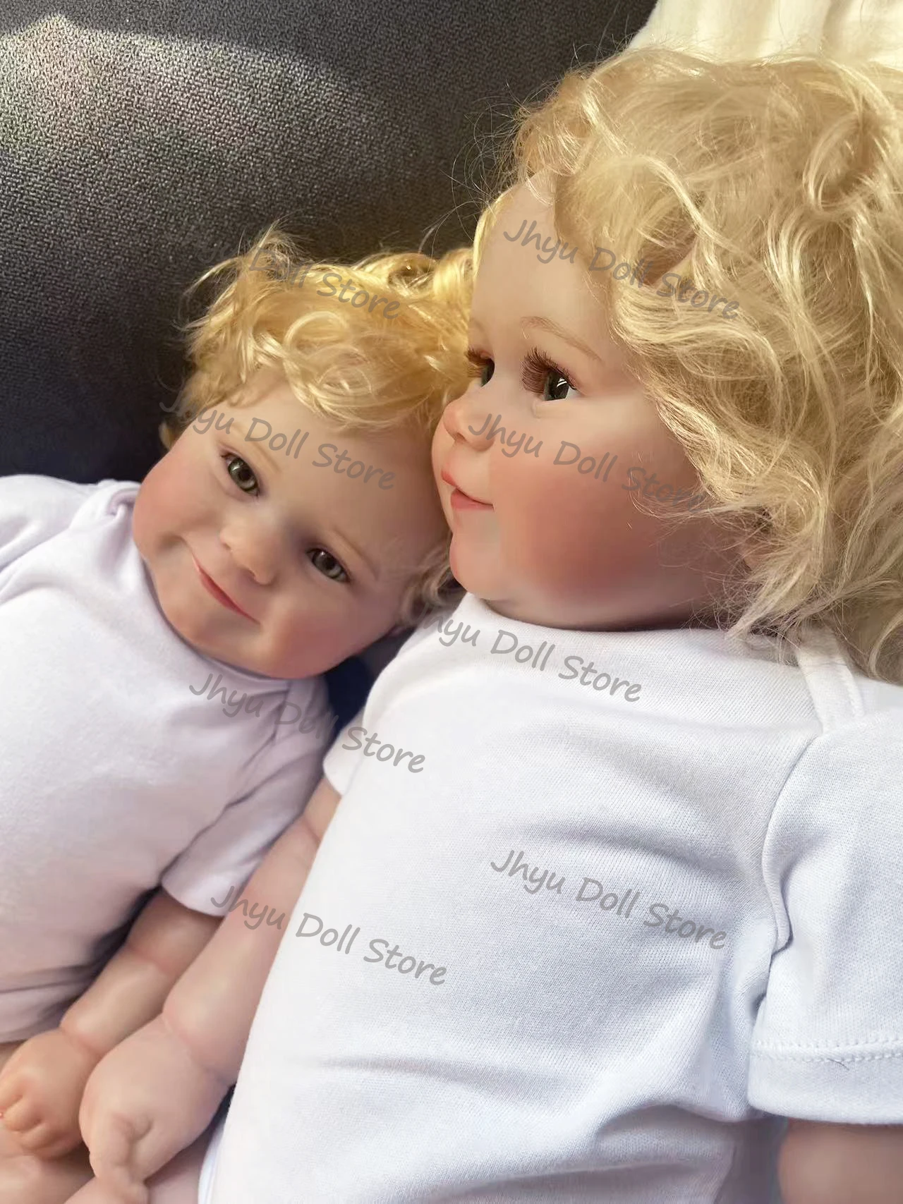 48/60 سنتيمتر مادي في عيون خضراء تولد من جديد دمية لينة محبوب الجسم نابض بالحياة طبقات متعددة اللوحة ثلاثية الأبعاد الجلد مرئية الأوردة اليد الجذر الشعر