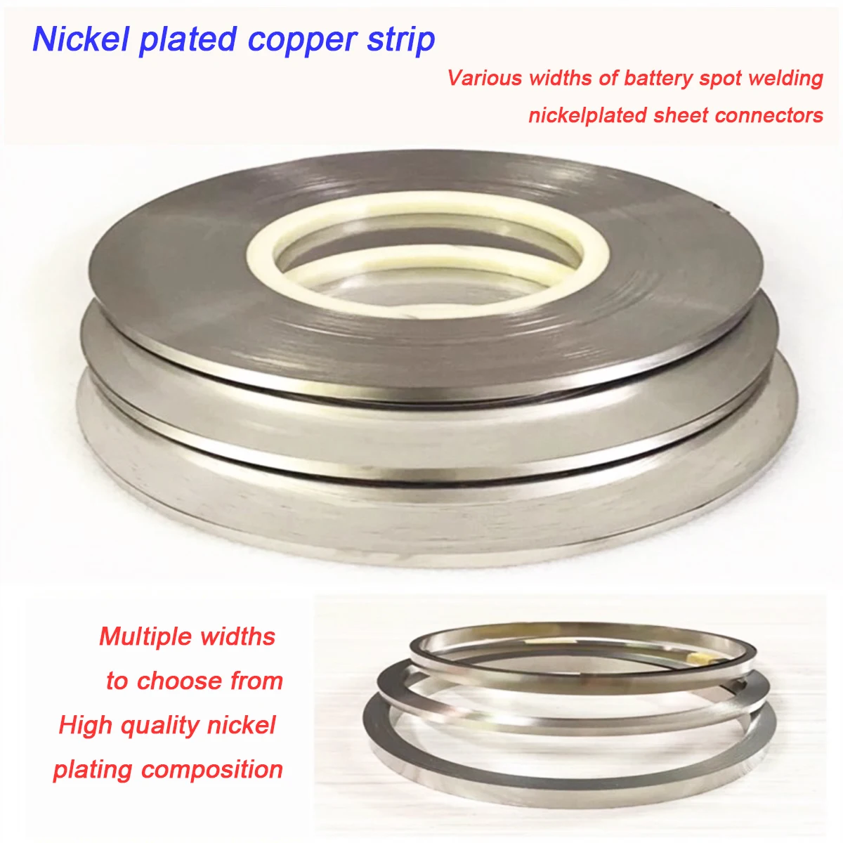 

Nickel Plated Copper Strip 0.1-2mm Tin/Nickel/Gold/Silver/Custom Cutting