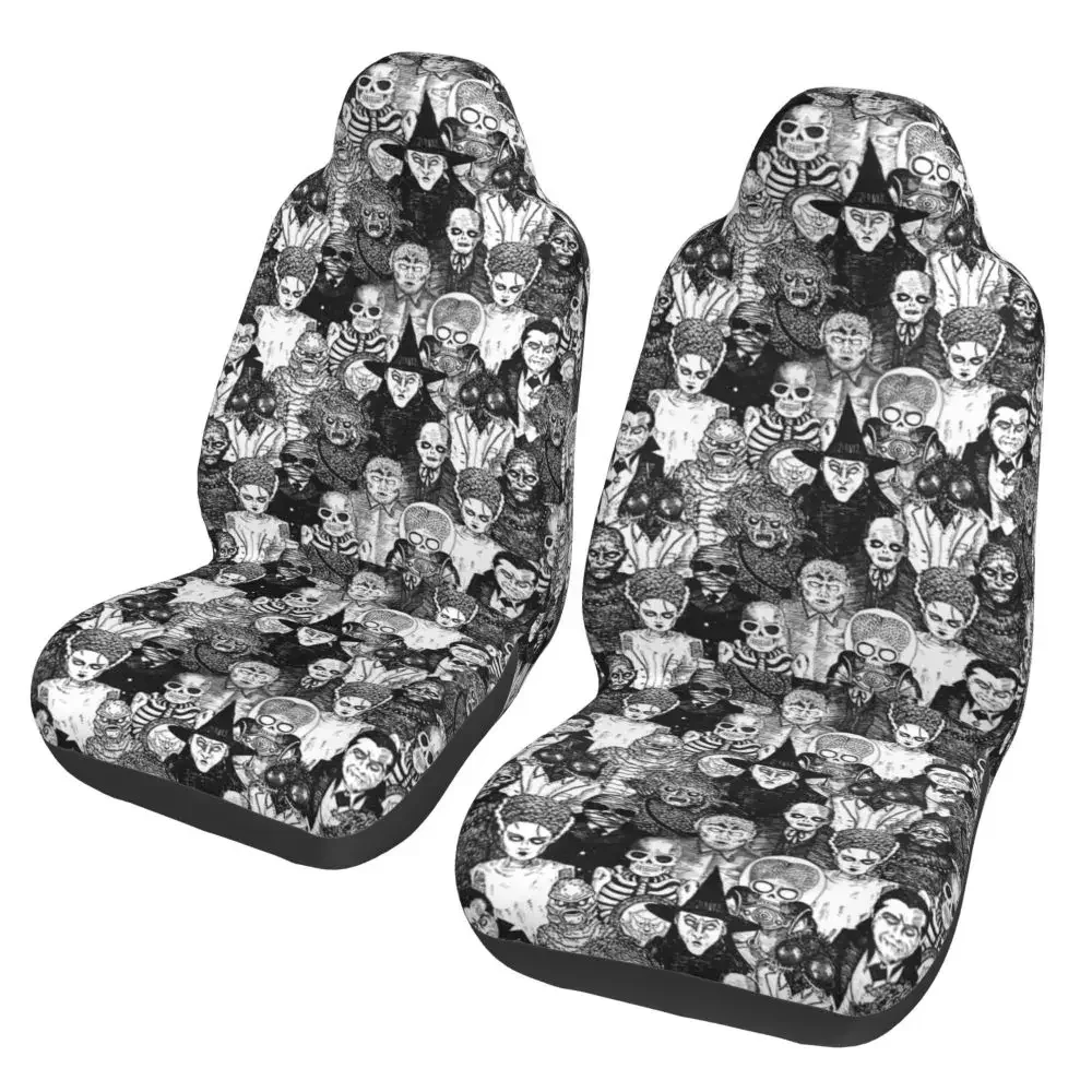 

Чехол на переднее сиденье автомобиля Bones Bones Skull, 2 предмета, защитный чехол для автомобильного сиденья, универсальный размер, противообрастающий, простой в установке
