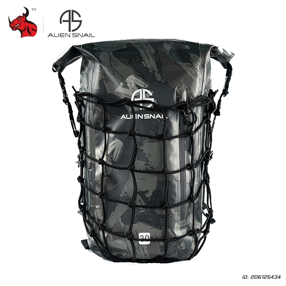 

Motorcycle Bag Multifunction Tail Bag Men Women Waterproof Bag Backpack Rider Bag Travel Bag Detachable Mesh Rope Helmet Bag