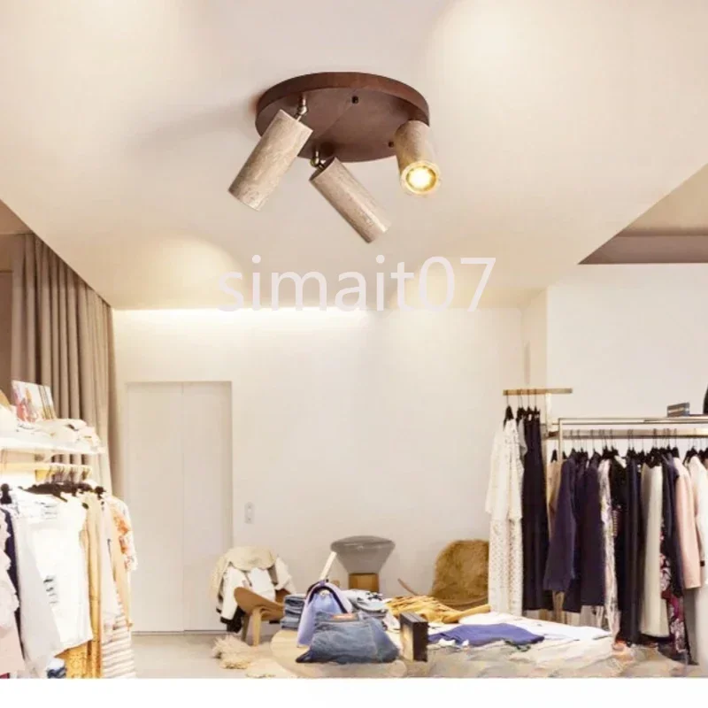 Yellow Cave Stone LED Ceiling Spotlight Art Decor for Home Bar Shop