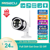 MISECU 5MP 3MP Wireless AI IP Camera Two-way Audio Outdoor Color Night Motion Detect Record Surveillance Security WIFI Camera