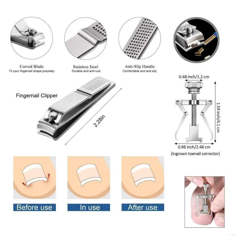 G99E Toenail Clippers Ingrown Toenail Removal Professional For Seniors Only