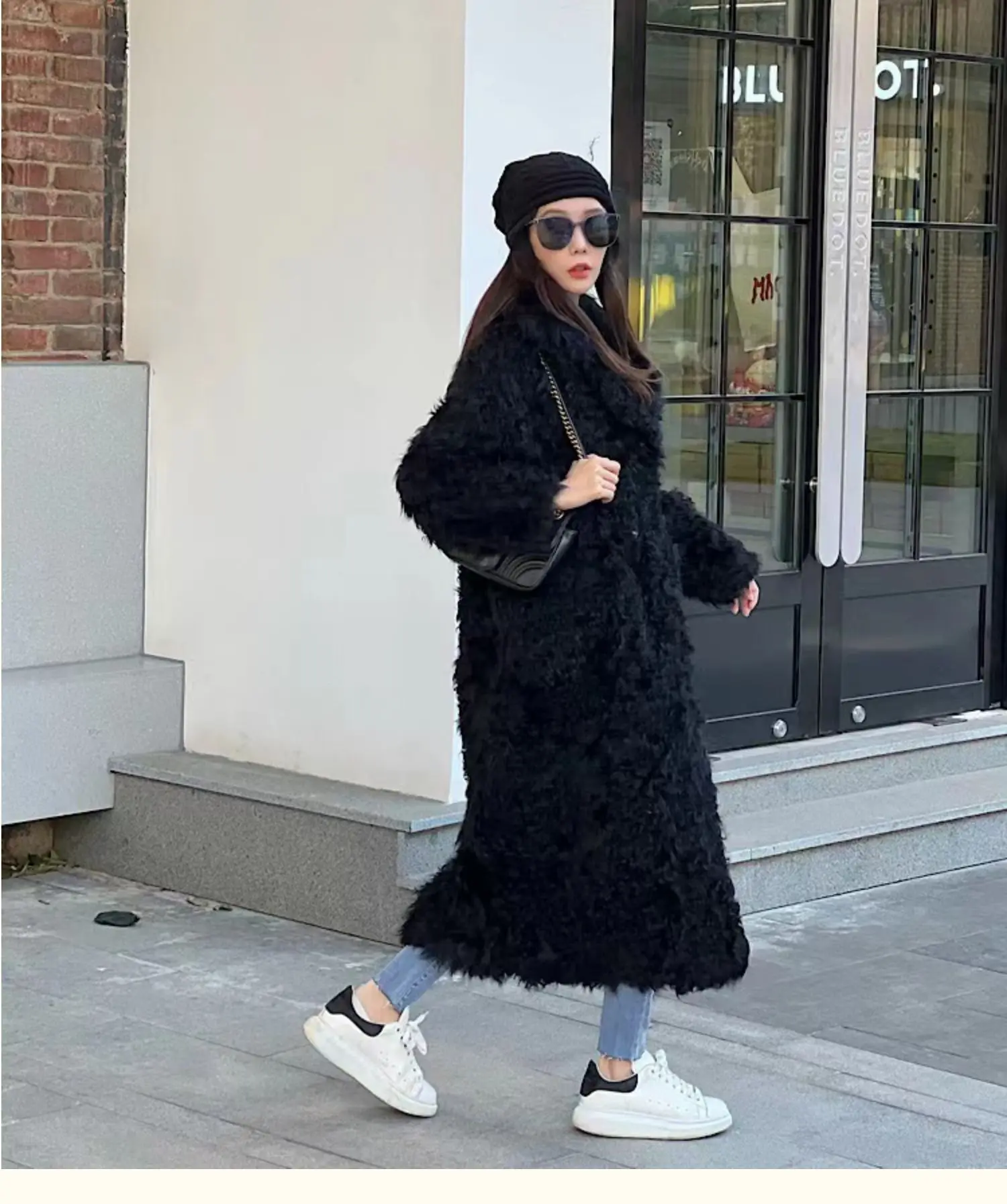 Hot Sales2023 Teddy Bear Version Premium Streetwear Autumn And Winter New High-End Lamb Curly Long Fur Integrated  Female Jacket