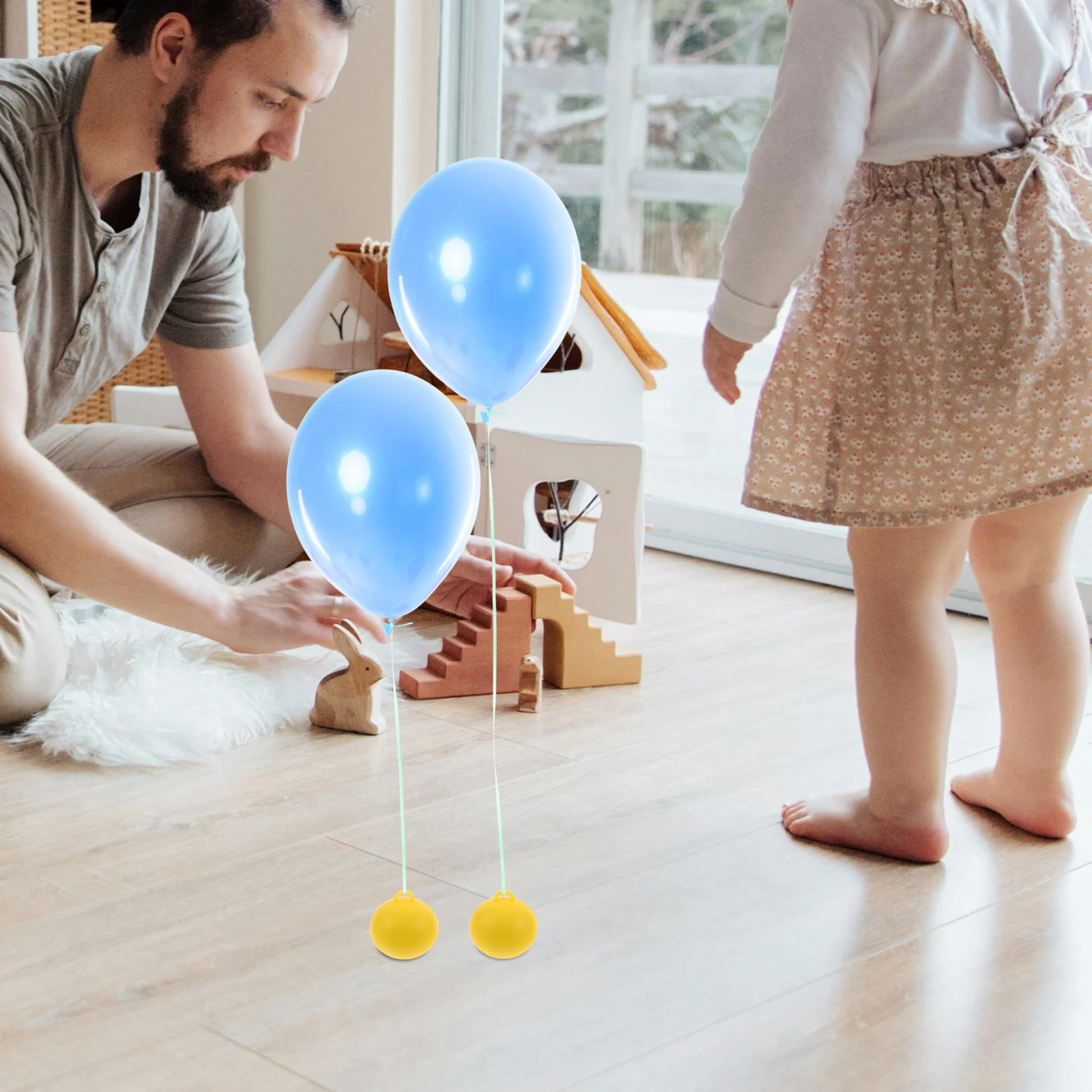 

6Pcs Helium Balloon Weights Plastic Table Anchors for Weddings Birthdays Party Decorations Heavy Floating Blocks