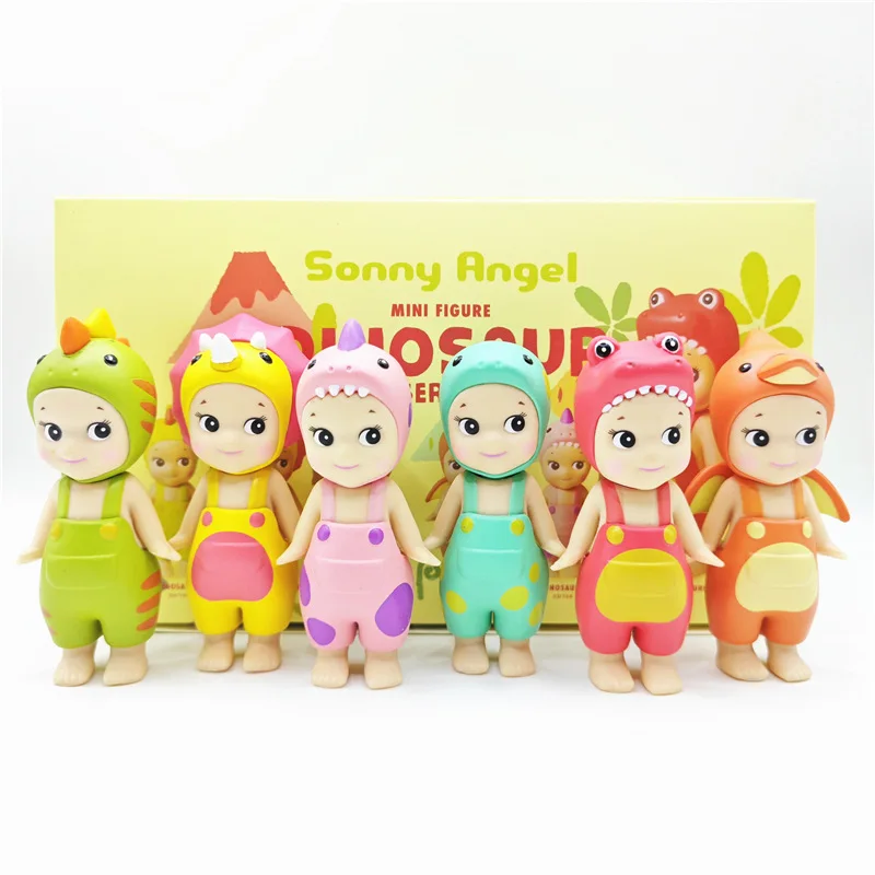 Blind Box Sonny Angel Dinosaur Series Anime Figures Ornaments Seoul Strawberry Dolls Fans Children Christmas Gift Toys