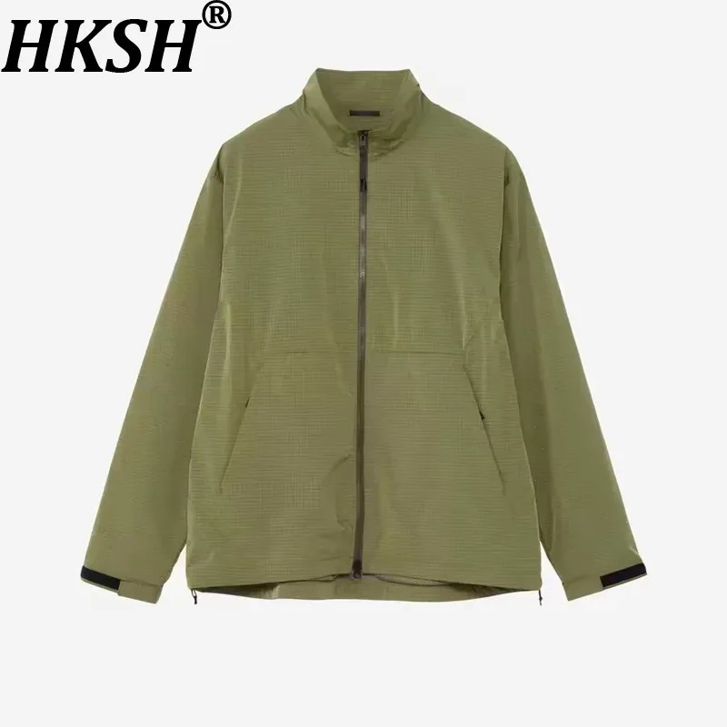 HKSH Spring Autumn Men Tide Chic Ins Fashion Japanese Outdoor Quick-Dry Coat Nylon Tear-resistant Water-repellent Jacket HK27418
