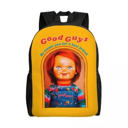 Customized Chucky retro movies laptop backpack men women casual bookbag for college school students good guys Child's Play bag