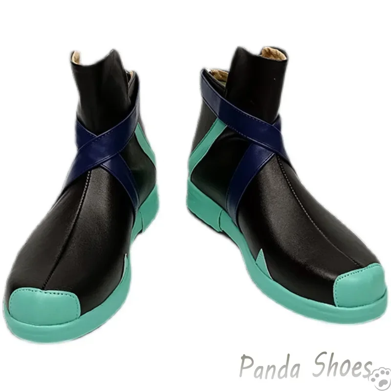 Valorant Jett Scarpe Cosplay Gioco Anime Cos Stivali neri Jett Costume Cosplay Scarpe Prop per la festa di Halloween Con