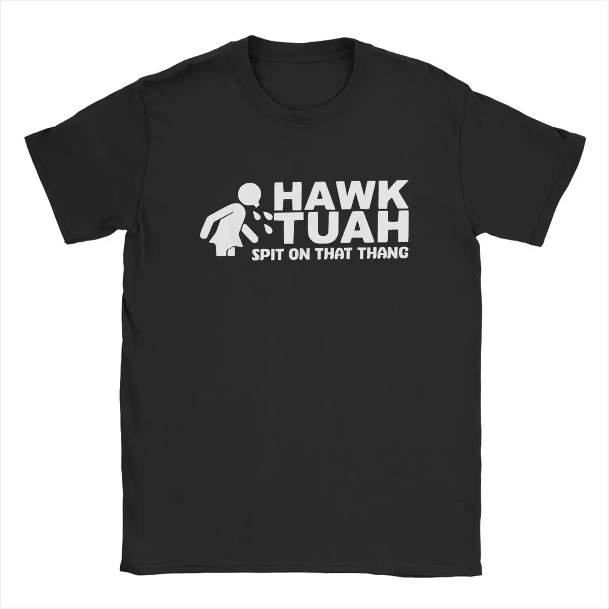 Round Neck Short Sleeve T Shirt merch Hawk Tuah Spit On That Thang T-Shirt Men Funny Girls Interview Unique 100% Cotton Tees