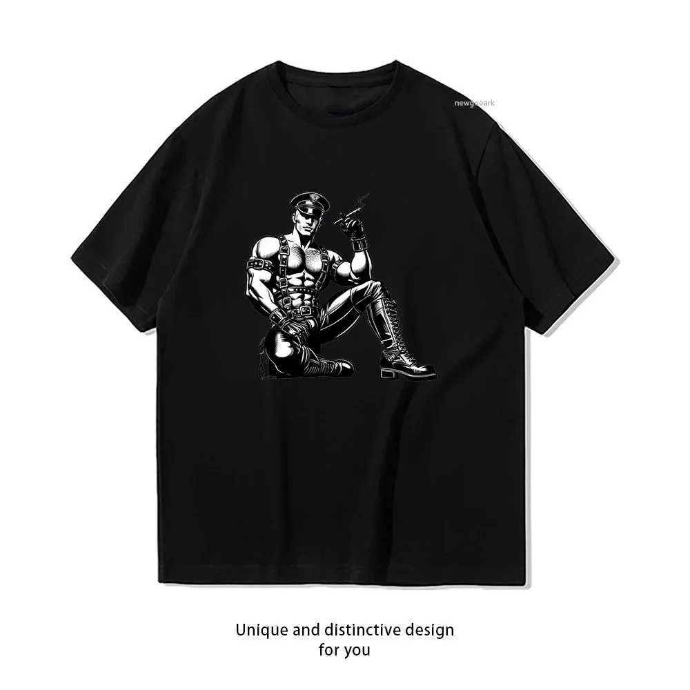 T-shirt Gay Leather Cigar Daddy Defiant Currency Tom of Finland Tribute Gay Pride, t-shirts graphiqu