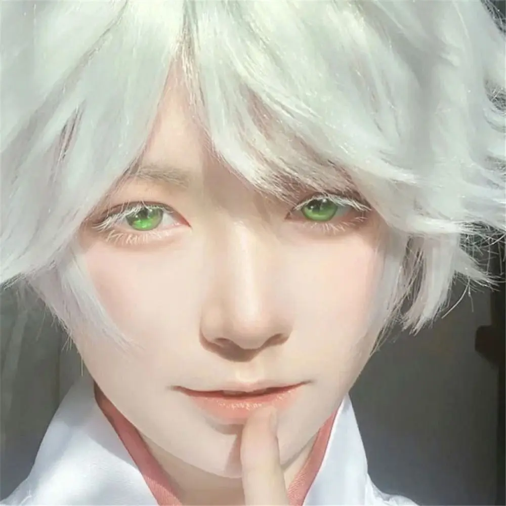 เครื่องมือแต่งหน้าตาฮาโลวีนขนตาสีขาวธรรมชาติดูReusableคอสเพลย์ขนตาสีขาวMasquerade PartyอะนิเมะLashes