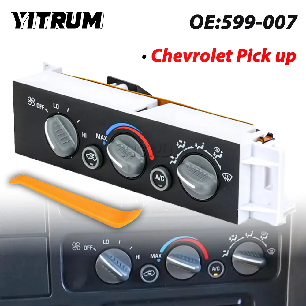 YITRUM For Chevrolet Tahoe C1500 GMC C3500HD K1500 K2500 Yukon A/C Air Condition Module Heater Climate Control Pannel 599-007