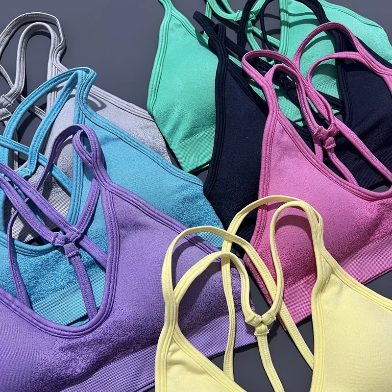 Ignite Cross Back Sports Bra Seamless Design High Stretch with Durable Fabric Underband for Light Support Gym Yoga Sports