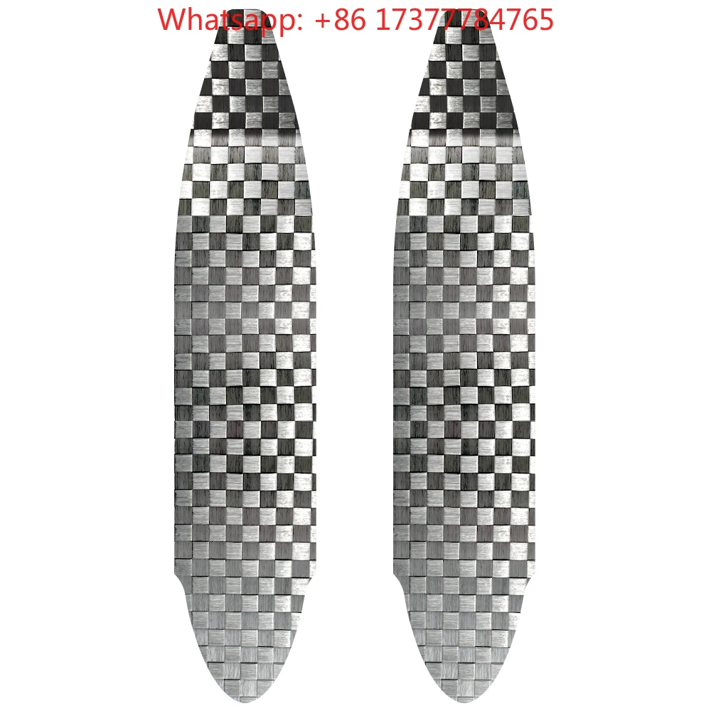 Free Diving Long  Fin Blade High Quality Carbon Fiber With Soft Rubber Footpocket