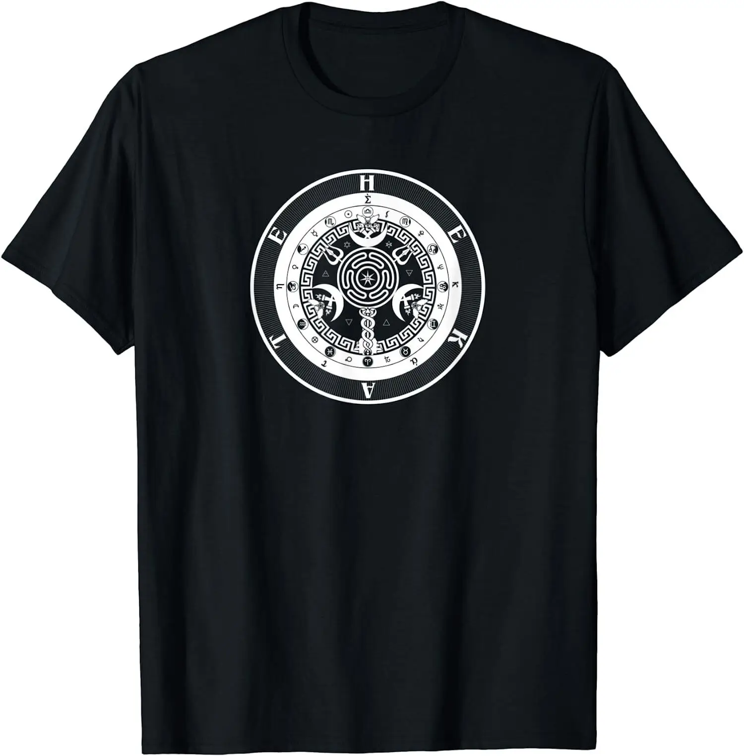 Pagan Hekate Symbol Pagan Wicca Symbol Hecate Wheel Goddess T-Shirt