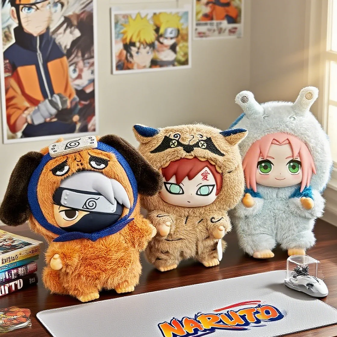 

Слепая коробка Наруто Whirlwind Ninja Beast Party Series Mystery Box Случайные милые плюшевые игрушки Аниме Креативный подарок на день рождения для детей