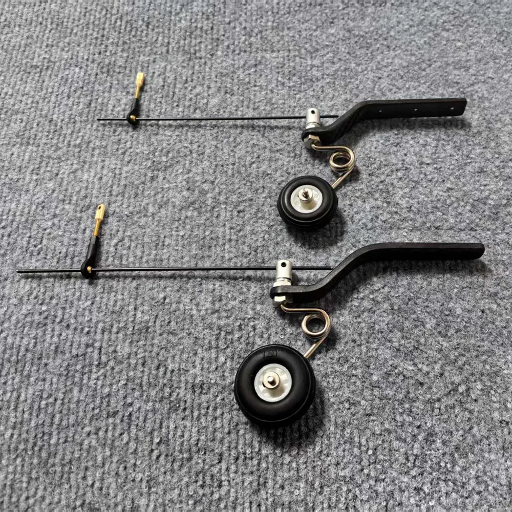 Kit de roue arrière en Fiber de carbone avec pneus PU de 1.25 "et 1.5", pour avions RC 26CC-50CC, train d'atterrissage Durable, mise à niveau des pièces de précision, 1 pièce
