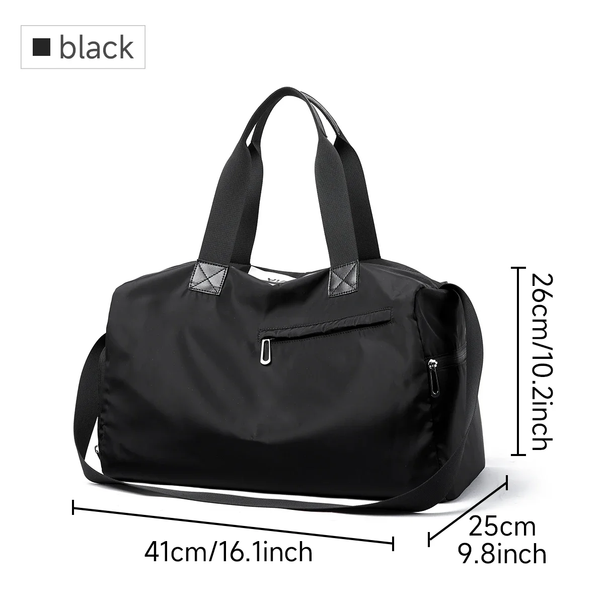 Viagem impermeável Duffle Bag, Travel Tote, grande capacidade, Gym Bag, homem, 16"