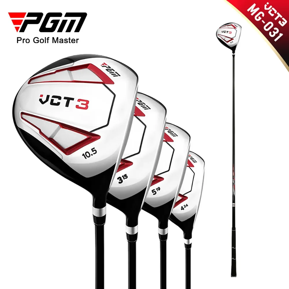 PGM VCT3 Golf Clubs Men Right Hand Aluminum Alloy Head Drivers Fairways Hybrids Wood Pole 1/3/5/U4 Carbon Shaft MG031