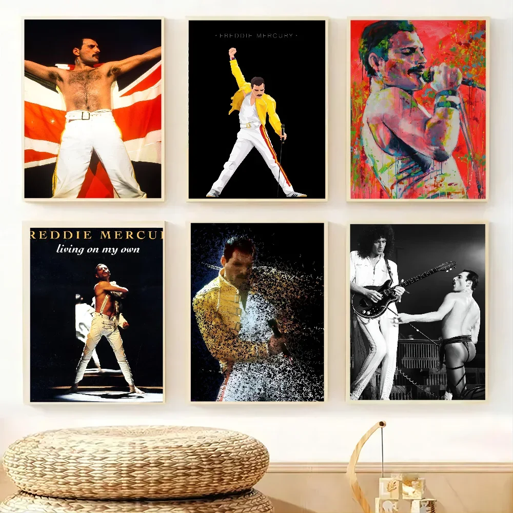 1PC Queen Freddi Mercury Posmia madly Poster Paper Print Home Living Room Bedroom Entrance Bar Restaurant Cafe Art