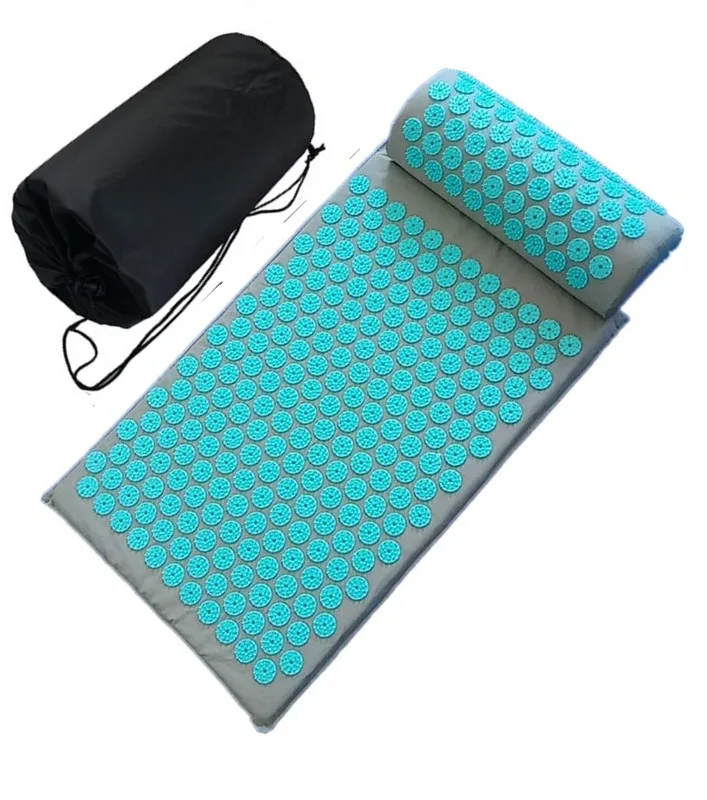 Spike Acupuncture Massage Yoga Mat Cushiont/Pillow Massager (appro.67*42cm)Acupressure Cushion Stress Relieve Back Body Pain Mat массажная подушка с подогревом xiaomi 8h hot compression massage sleeping pillow zd2 pro