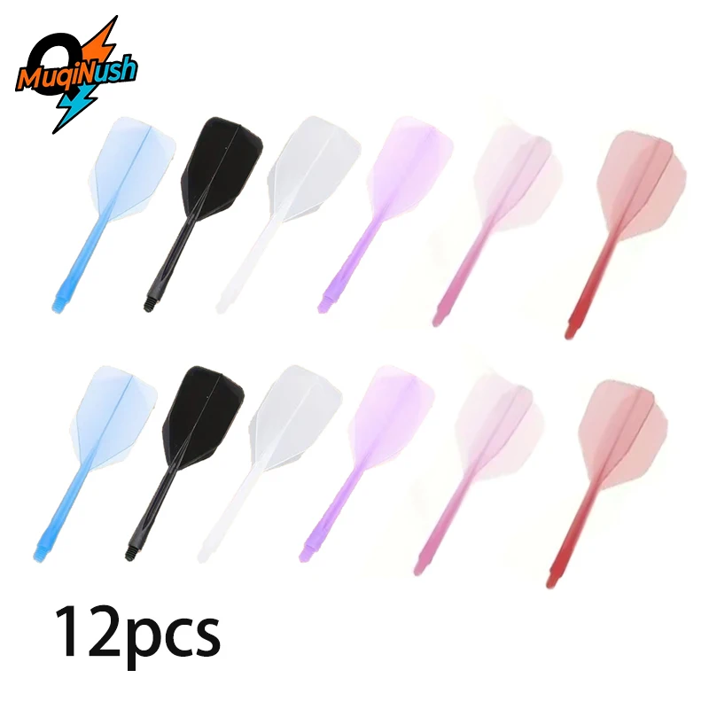 MuqiNush Darts 6pcs Professional 2BA Darts Anti Falling Durable Flight ,Darts and Dart Boards Accessories Made of One Piece