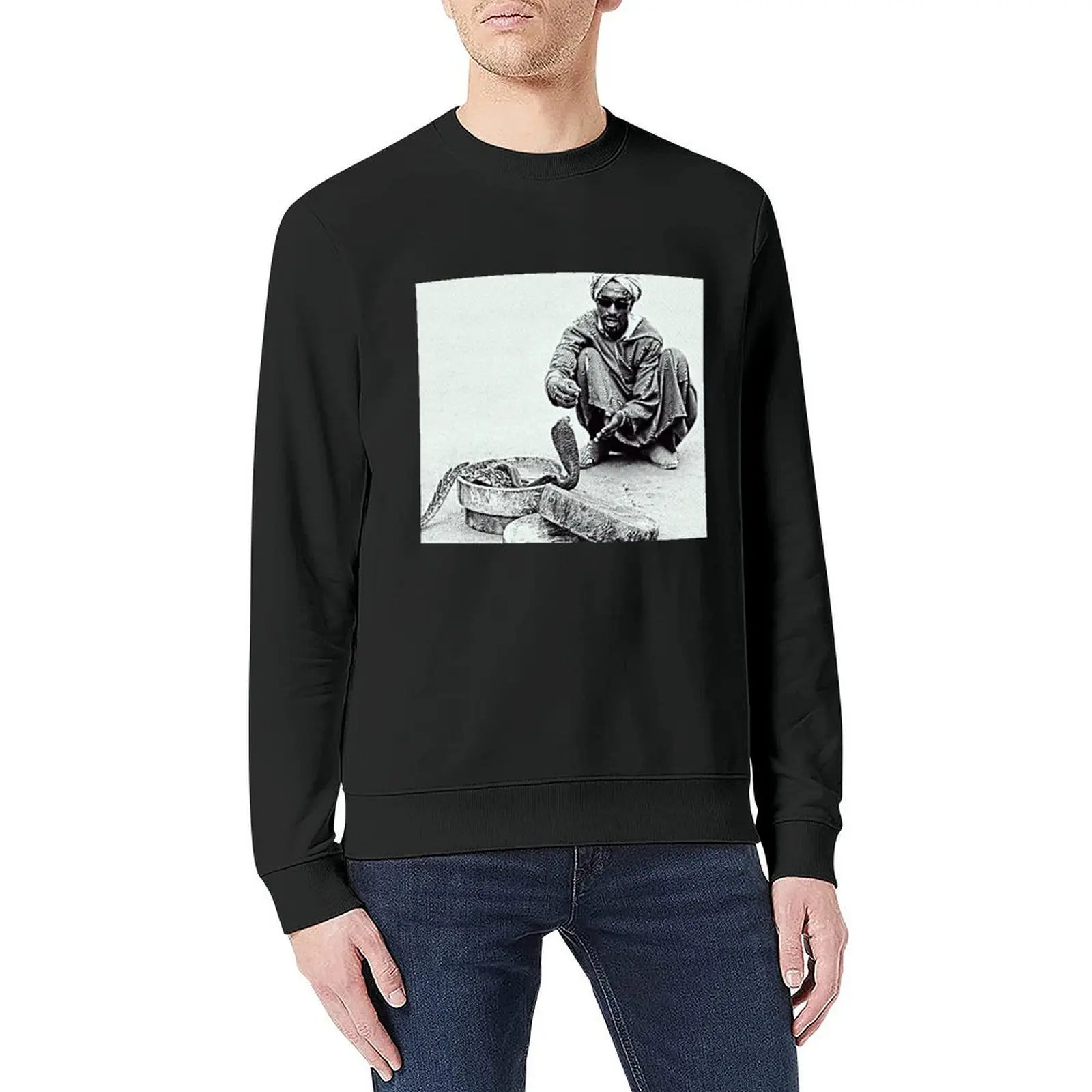 Snake Charmer in Morocco Pullover autumn korean style clothes autumn new products mens clothing sweatshirt male