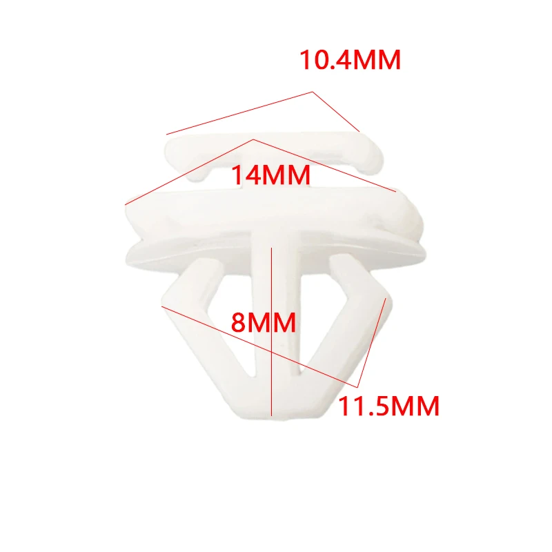 20pcs Car Expert Door Buckle Moulding Clips White Trim Panel Push Engine Cover Fasteners 6995X3 For Peugeot 106 206 306 307 806