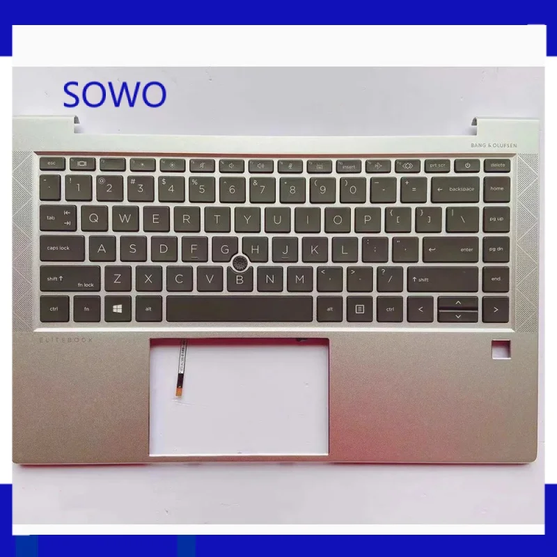 

New Keyboard with palmrest cover backlit for HP EliteBook 740 745 840 G7 G8 M07090-001 silver