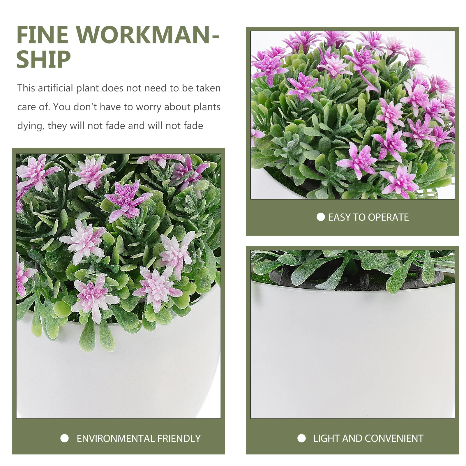 

1Pcs Simulation Bonsai Artificial Flower Plastic Plants for Office Home Decor Faux Indoor Plants Simulation Bonsai