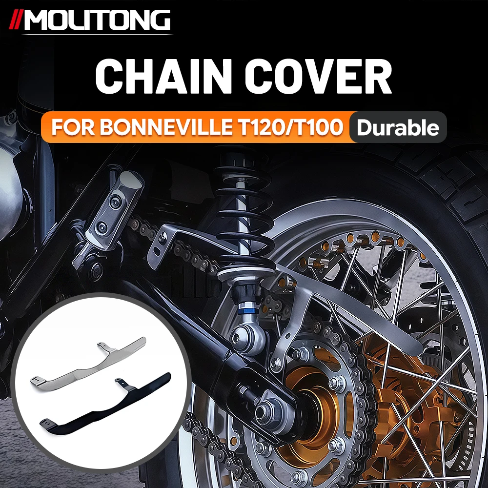 

Chain guard for Bonneville T100 T120 Thruxton RS motorcycles, stainless steel dual speed disruptor 900 1200