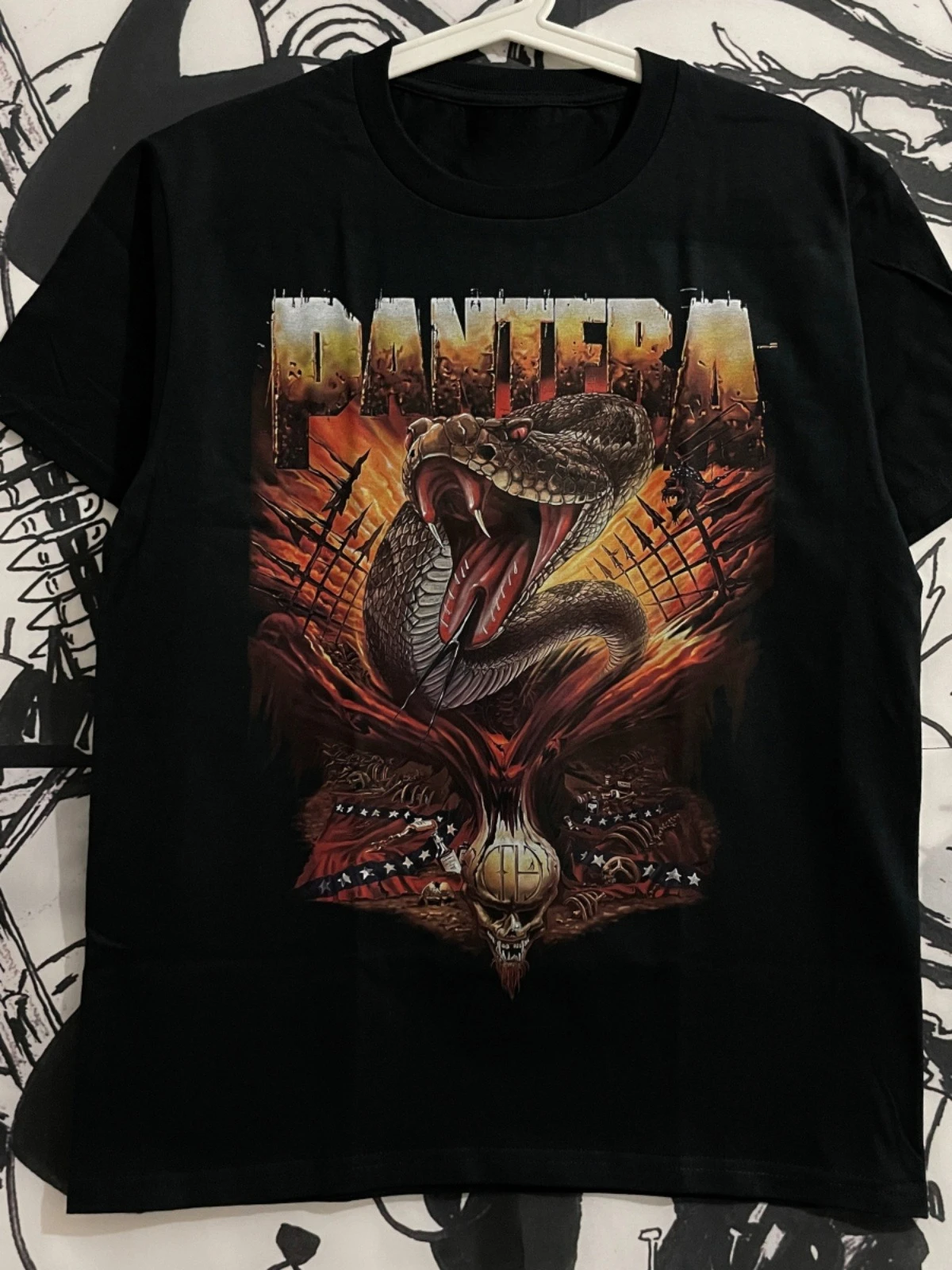 

Band Men's and Women's Pure Cotton Short-sleeved T-shirt European and American Metal Rock Dark Niche Couple Rock