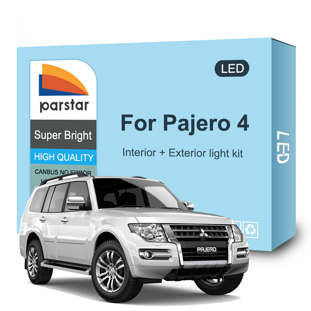 LED Interior and Exterior Light Kit For Mitsubishi Pajero 4 V93 V97 2007-2024 Headlight Fog Turn Signal Parking Reverse LED Bulb