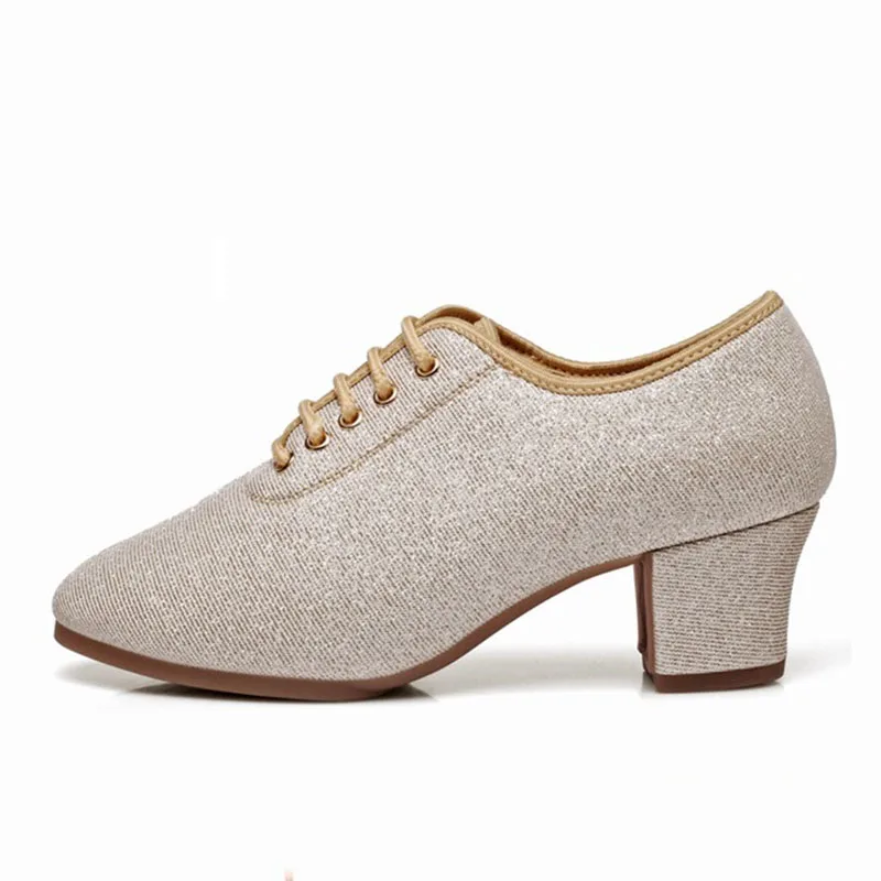Women Latin Dance Shoes Salsa Jazz Dancing Shoe Woman Adult Girl Ballroom High Heels Female Training Modern Tango Dance Sneakers