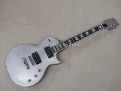 6 Strings Sparkle Silver Electric Guitar with 22 Frets,Rosewood Fretboard,Can be Customized