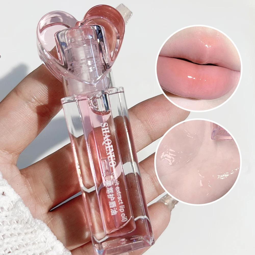 Fruit Plumping Jelly Lip Gloss, Crystal Hidratante, Duradoura, Espelho, Água, Luz Plump, Clear Batom, Maquiagem, Cosméticos