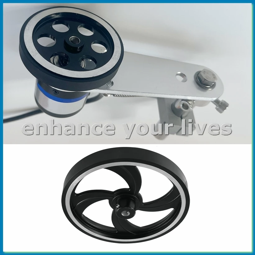500mmx10mmX20mm Industrial Aluminum Rubber Measuring Encoder Meter Wheel for Industrial Encoder Accessories EncoderWheel-A79U