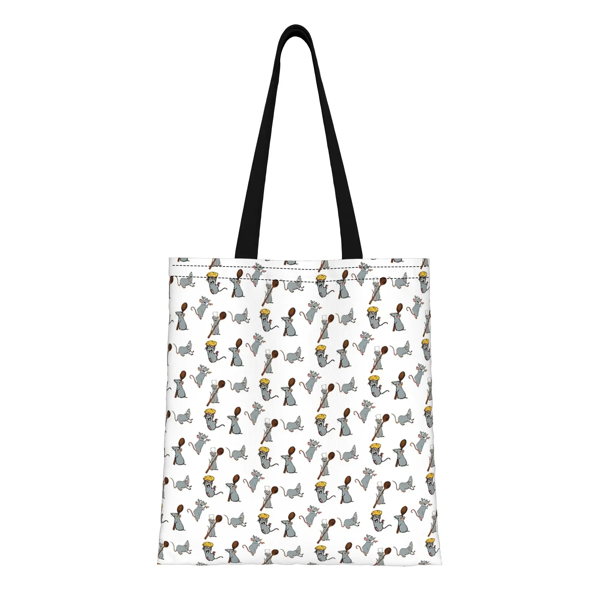 

1PC Remy Ratatouille Pack Canvas Tote Bag Ratatouille Canvas Tote Bag Perfect for Shopping Grocery Shoulder Handbag