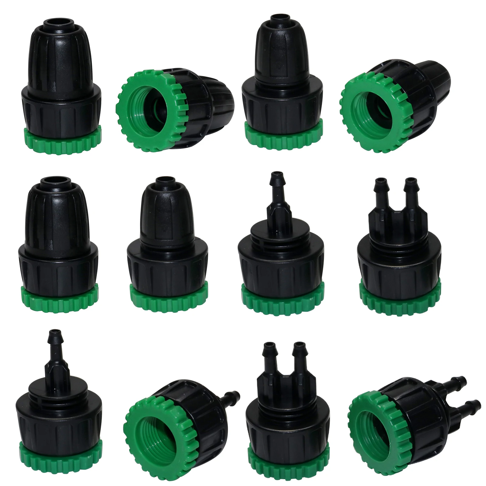 

10 шт. универсальный шланг для полива соски 4/7 мм, садовая труба, трубка 1/2 дюйма и 3/4 дюйма, встроенный разъем, системы орошения, теплицы