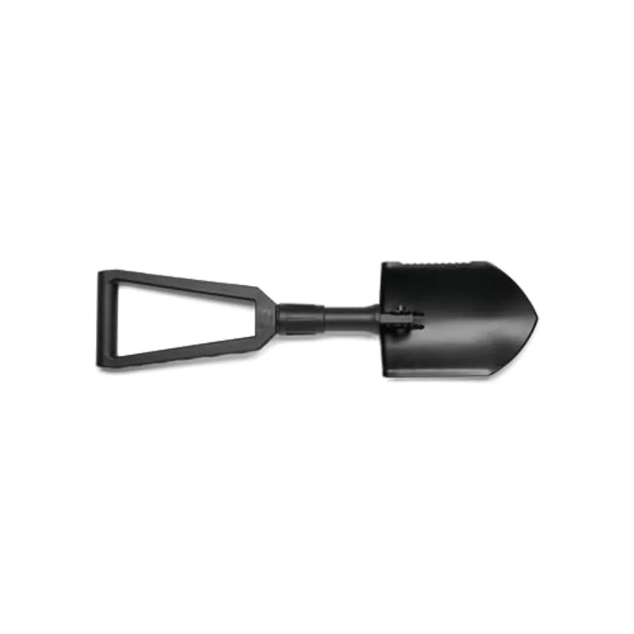

Gear E-Tool Spade Folding Shovel for Camping Serrated Blade Edge and Glass-Filled Nylon Handle 2' Black