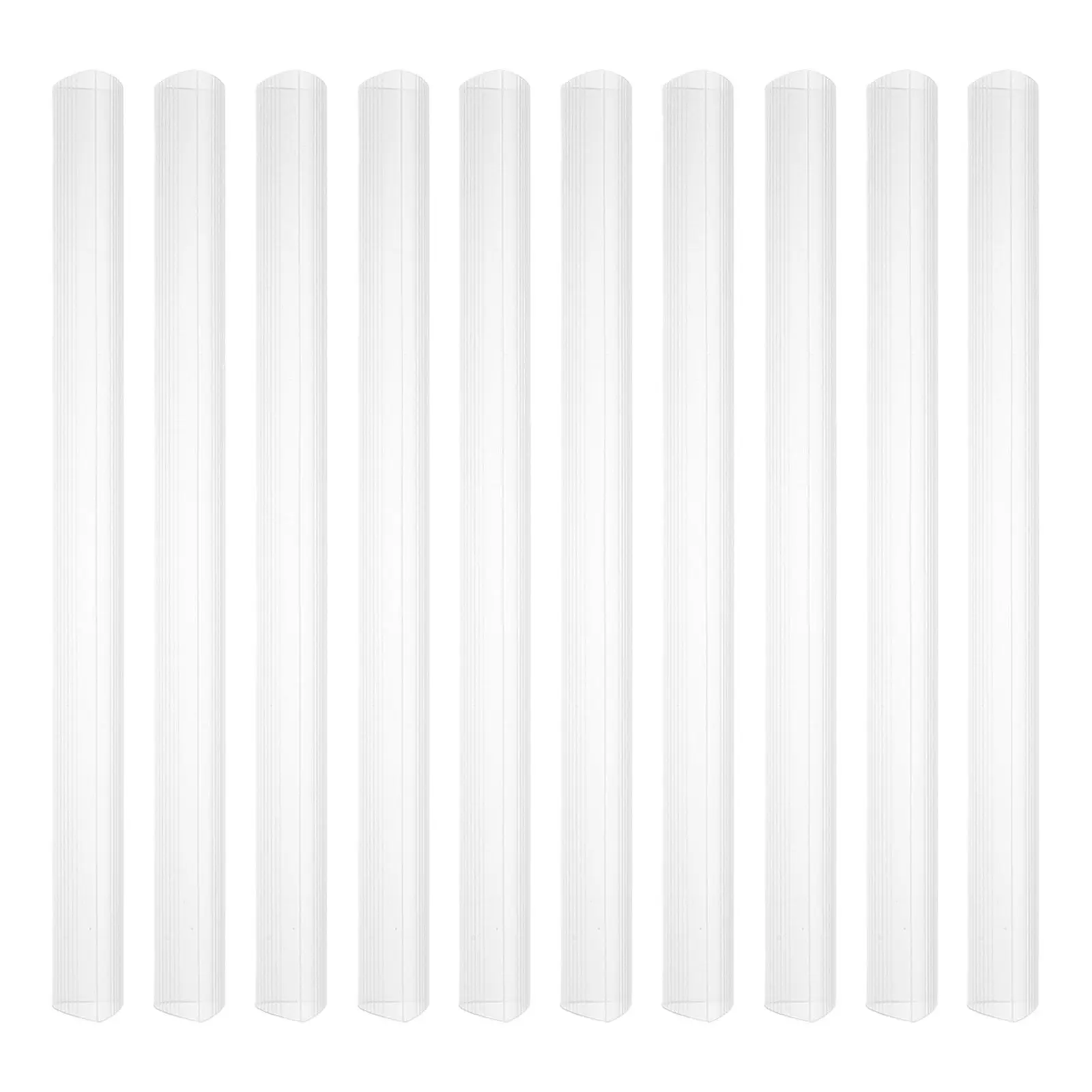 

10Pcs Transparent Plastic Binding Bars Slide Grip Spine 23Mm for A4 Filing Report Covers Document Fasteners Office School