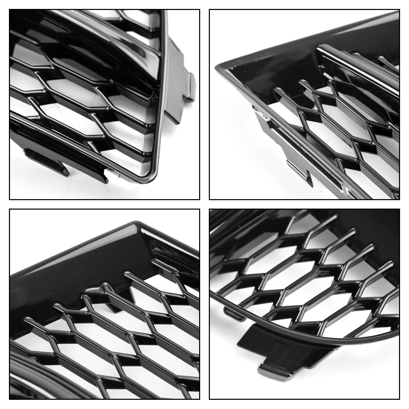 Areyourshop Front Fog Light Cover Bezel Grille Grill for AUDI A3 8V S-LINE 2017 2018 2019 8V3807681AE 8V3807682Q Sline