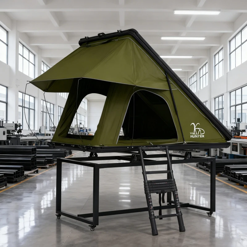 -border Supply Aluminum Rooftop Tent SUV Self-driving Outdoor Camping